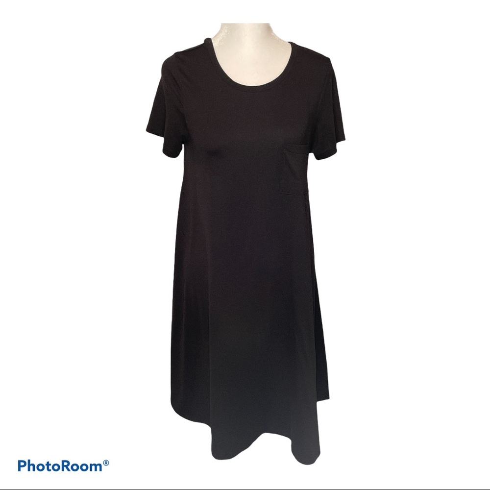 LuLaRoe Black Carly High Low Dress LBD XXS